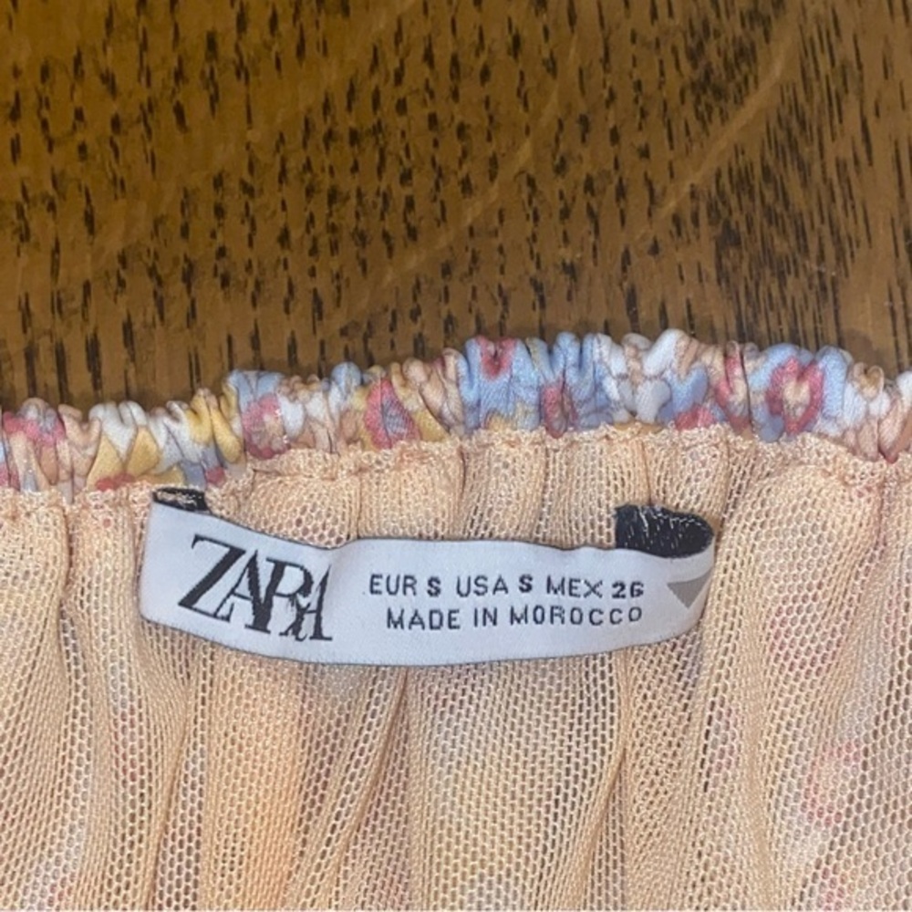 Zara Floral Crop Blouse - Picture 3 of 5